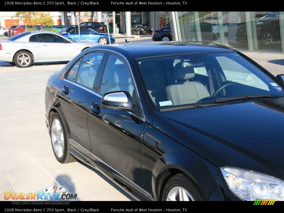 2008 Mercedes-Benz C 350 Sport Black / Grey/Black Photo #19