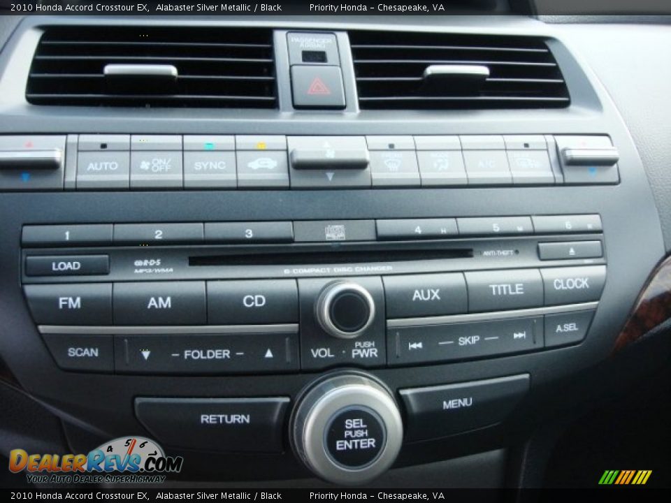 2010 Honda Accord Crosstour EX Alabaster Silver Metallic / Black Photo #19