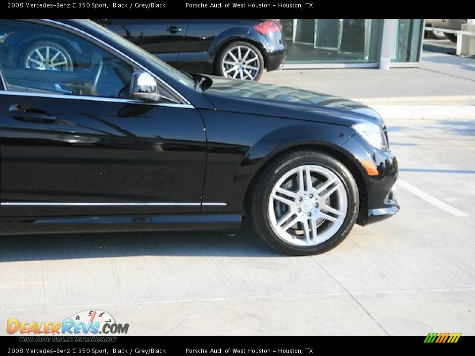 2008 Mercedes-Benz C 350 Sport Black / Grey/Black Photo #23