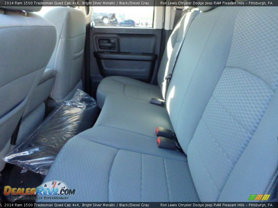 2014 Ram 1500 Tradesman Quad Cab 4x4 Bright Silver Metallic / Black/Diesel Gray Photo #14