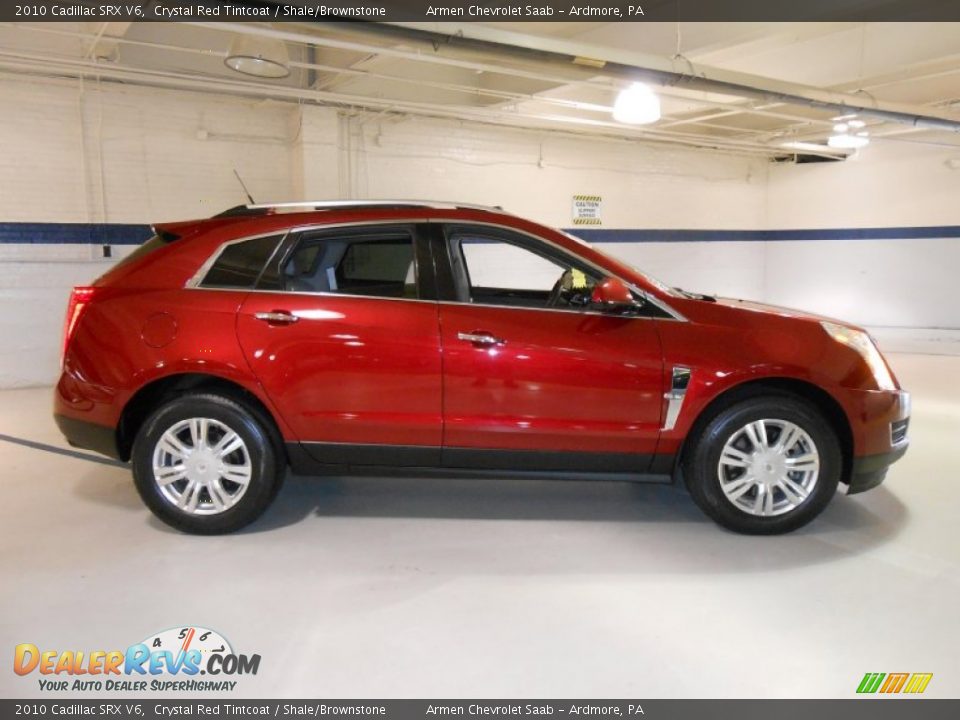 2010 Cadillac SRX V6 Crystal Red Tintcoat / Shale/Brownstone Photo #4