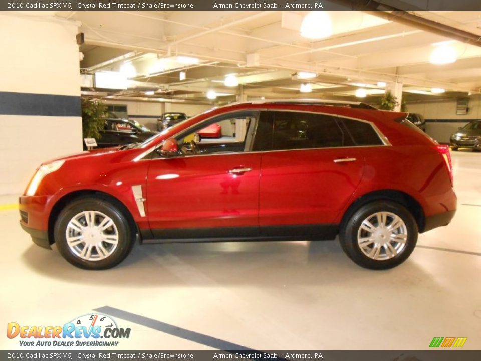 2010 Cadillac SRX V6 Crystal Red Tintcoat / Shale/Brownstone Photo #8