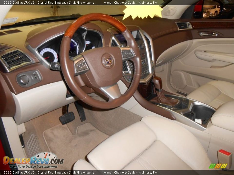 2010 Cadillac SRX V6 Crystal Red Tintcoat / Shale/Brownstone Photo #9