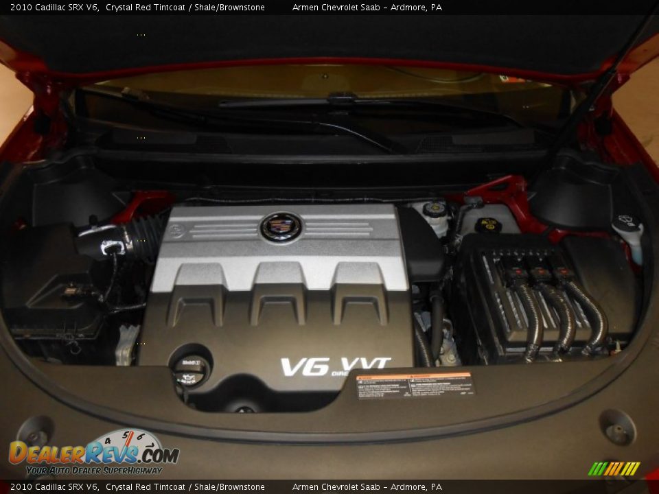 2010 Cadillac SRX V6 Crystal Red Tintcoat / Shale/Brownstone Photo #20