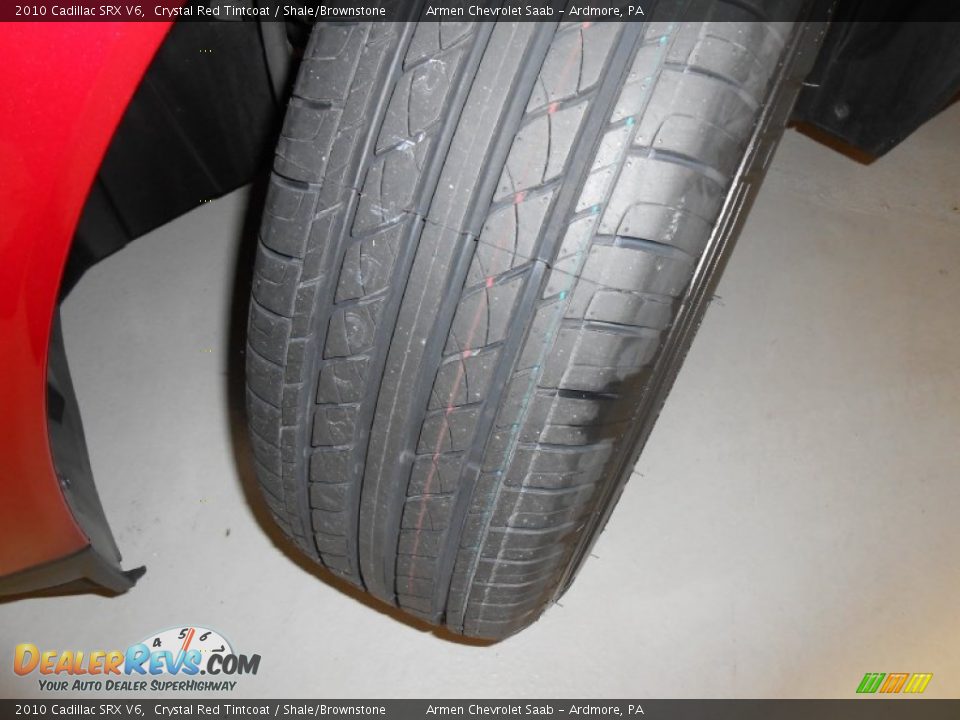2010 Cadillac SRX V6 Crystal Red Tintcoat / Shale/Brownstone Photo #22