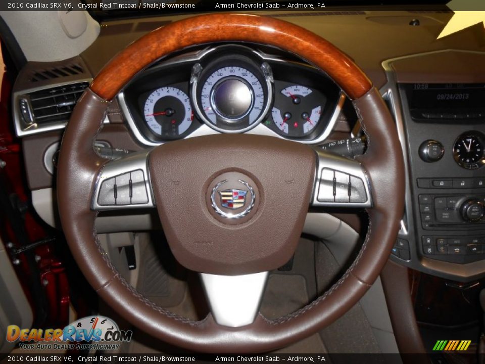 2010 Cadillac SRX V6 Crystal Red Tintcoat / Shale/Brownstone Photo #24