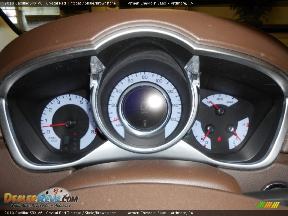 2010 Cadillac SRX V6 Crystal Red Tintcoat / Shale/Brownstone Photo #25