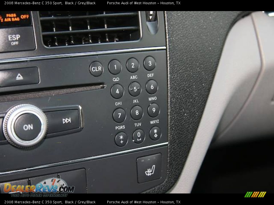 2008 Mercedes-Benz C 350 Sport Black / Grey/Black Photo #32