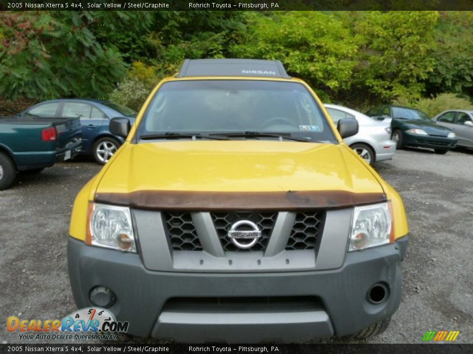 2005 Nissan Xterra S 4x4 Solar Yellow / Steel/Graphite Photo #14