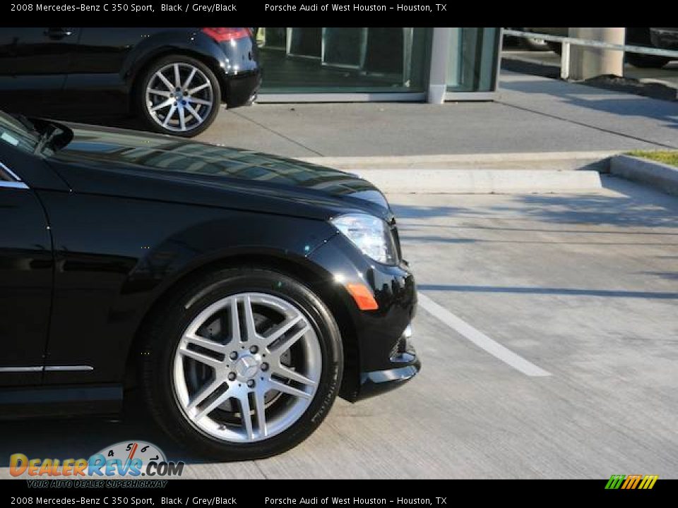 2008 Mercedes-Benz C 350 Sport Black / Grey/Black Photo #34