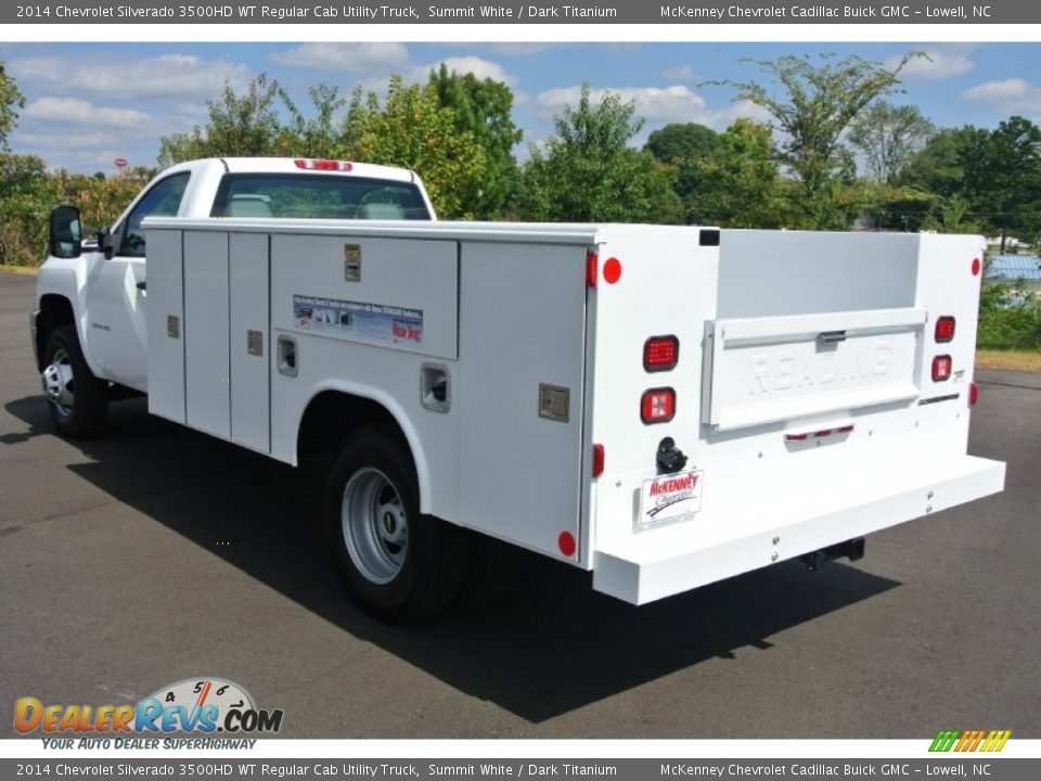 2014 Chevrolet Silverado 3500HD WT Regular Cab Utility Truck Summit White / Dark Titanium Photo #4