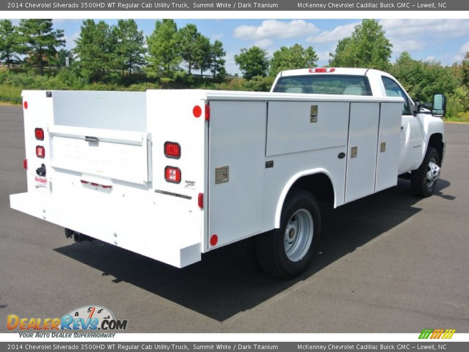 2014 Chevrolet Silverado 3500HD WT Regular Cab Utility Truck Summit White / Dark Titanium Photo #5