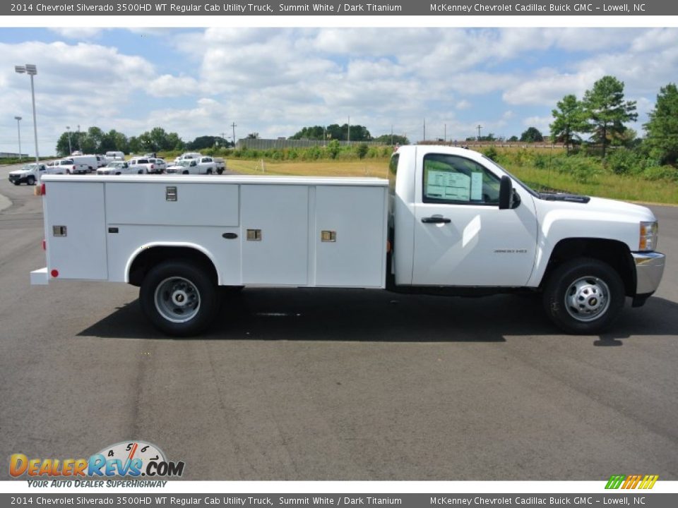 2014 Chevrolet Silverado 3500HD WT Regular Cab Utility Truck Summit White / Dark Titanium Photo #6