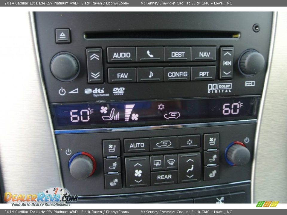 Controls of 2014 Cadillac Escalade ESV Platinum AWD Photo #11