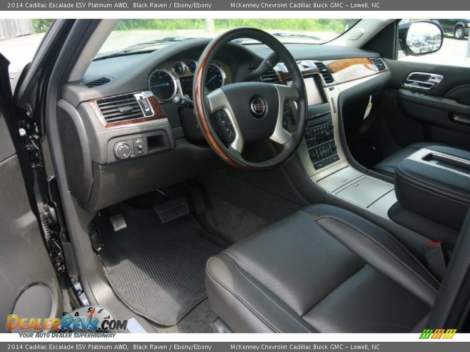 Ebony/Ebony Interior - 2014 Cadillac Escalade ESV Platinum AWD Photo #24