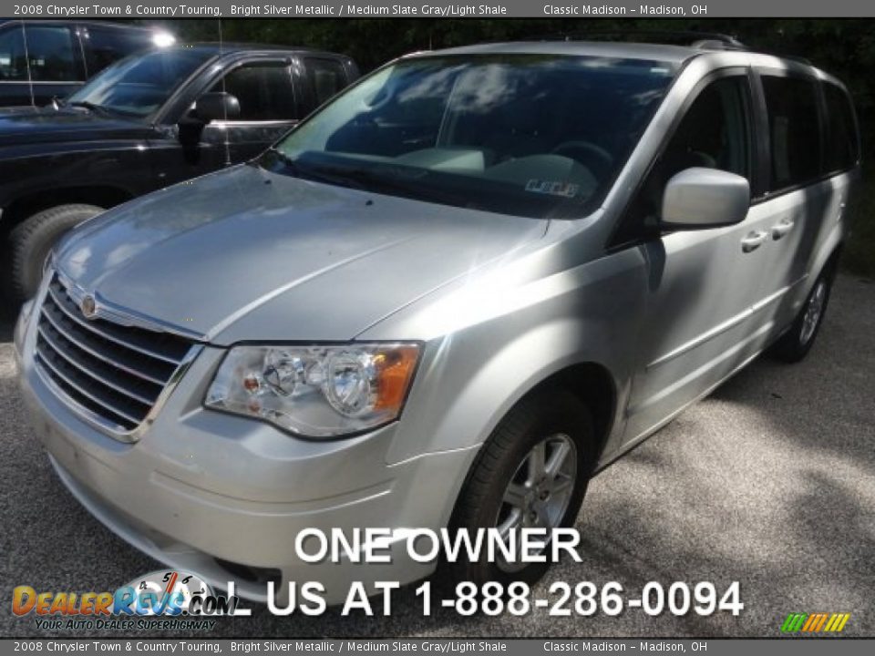 2008 Chrysler Town & Country Touring Bright Silver Metallic / Medium Slate Gray/Light Shale Photo #1