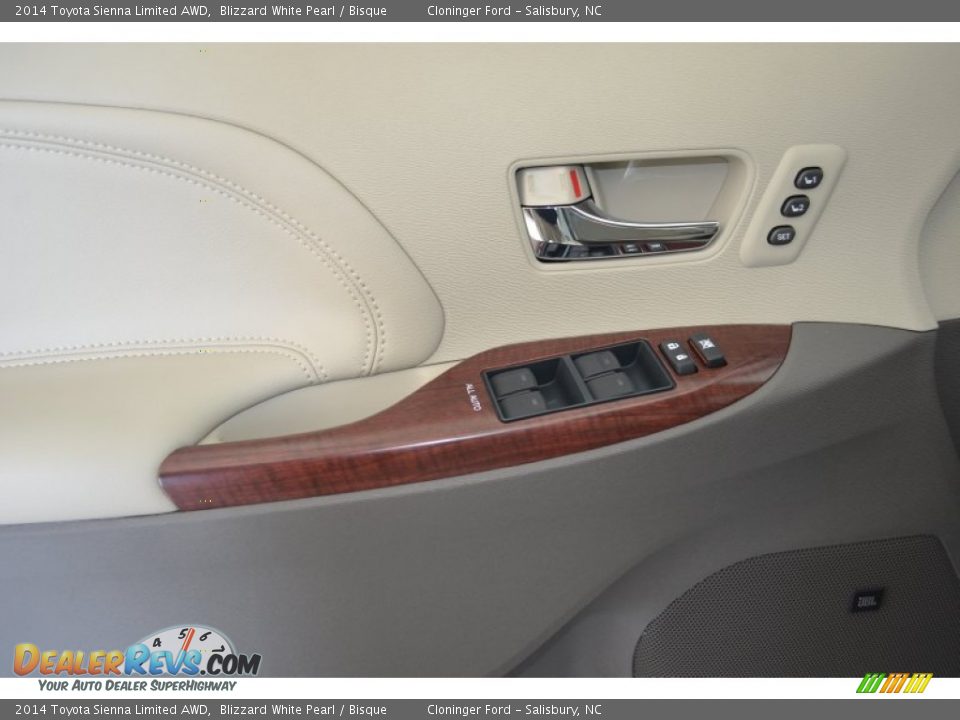 2014 Toyota Sienna Limited AWD Blizzard White Pearl / Bisque Photo #4