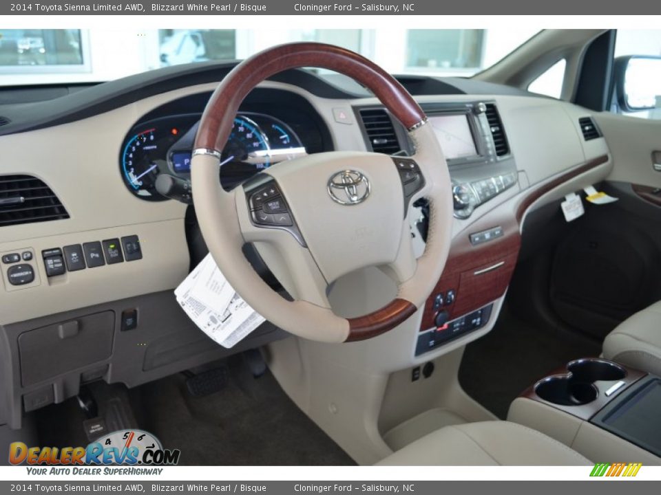 Dashboard of 2014 Toyota Sienna Limited AWD Photo #6