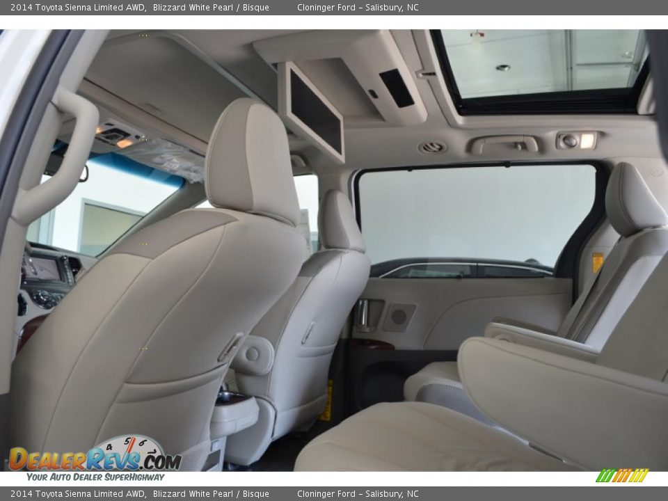 2014 Toyota Sienna Limited AWD Blizzard White Pearl / Bisque Photo #7