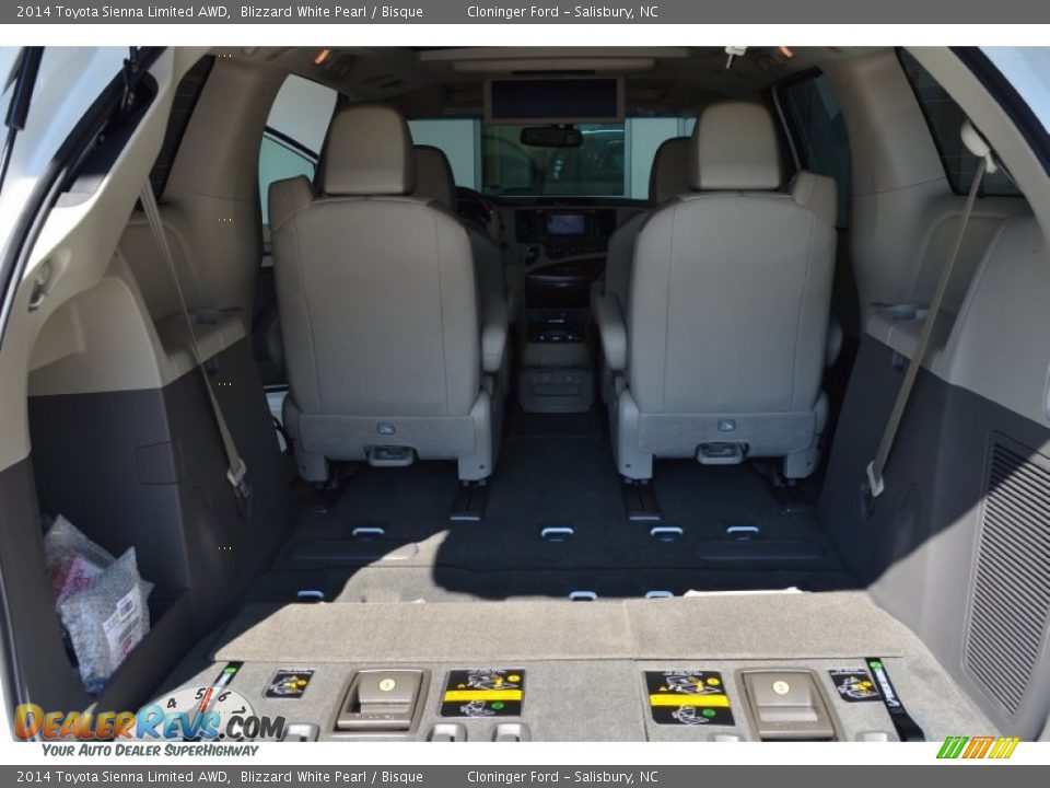 2014 Toyota Sienna Limited AWD Trunk Photo #8