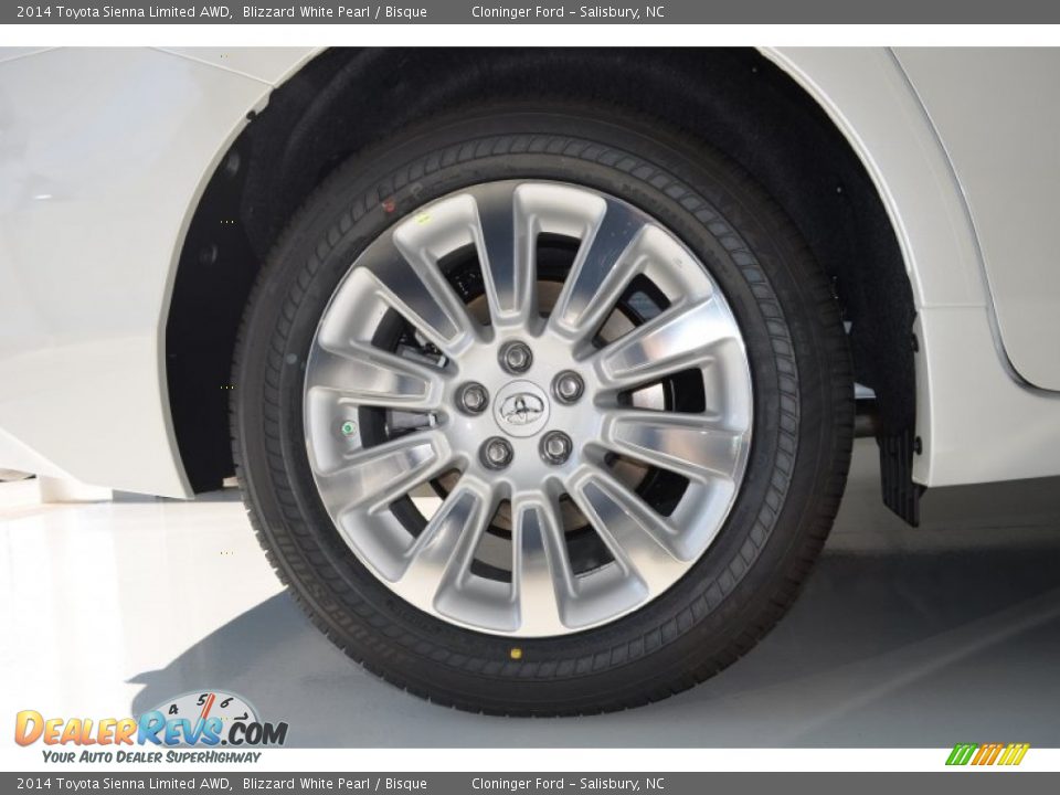 2014 Toyota Sienna Limited AWD Wheel Photo #11