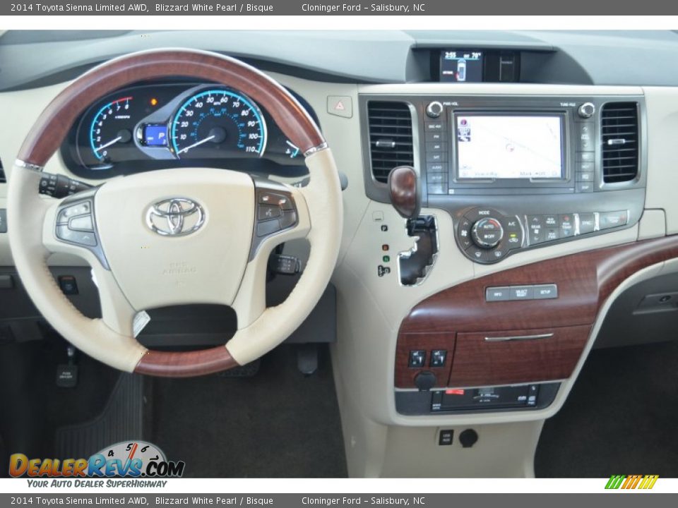 Dashboard of 2014 Toyota Sienna Limited AWD Photo #15