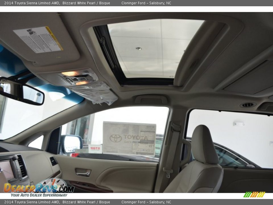 2014 Toyota Sienna Limited AWD Blizzard White Pearl / Bisque Photo #16