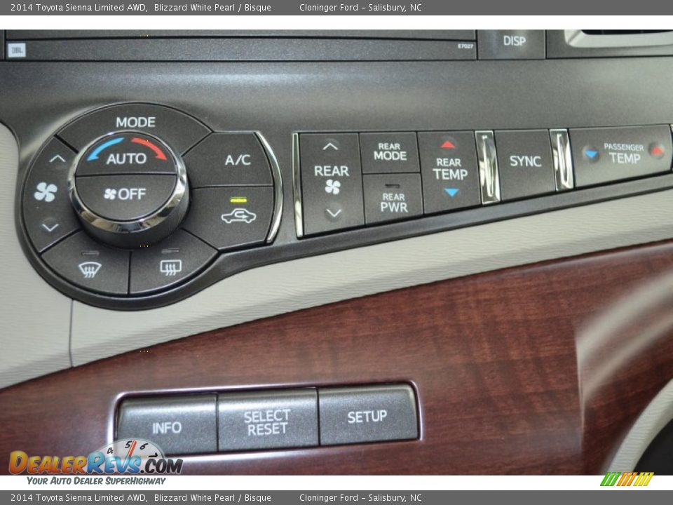 Controls of 2014 Toyota Sienna Limited AWD Photo #20