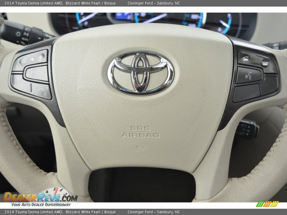 2014 Toyota Sienna Limited AWD Steering Wheel Photo #25