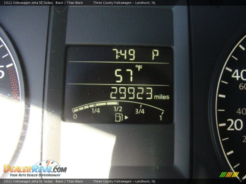 2011 Volkswagen Jetta SE Sedan Black / Titan Black Photo #9