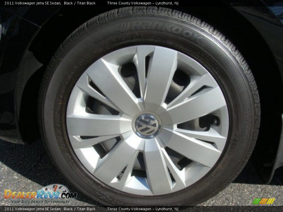 2011 Volkswagen Jetta SE Sedan Black / Titan Black Photo #15