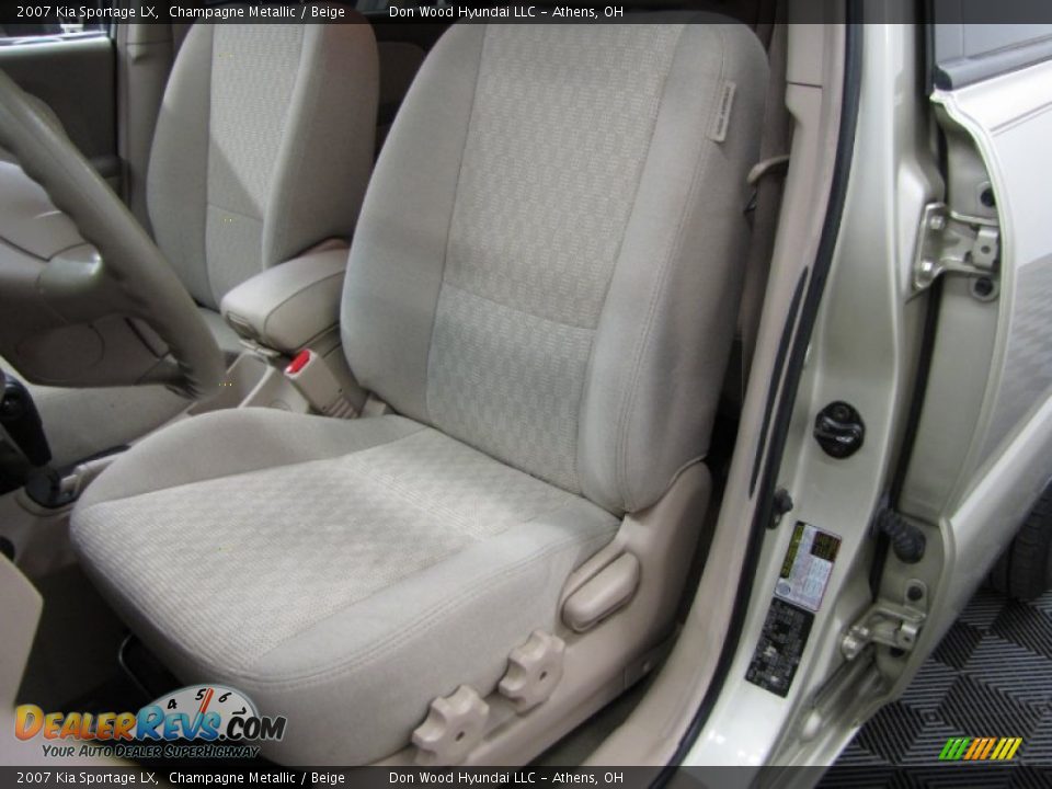 2007 Kia Sportage LX Champagne Metallic / Beige Photo #6