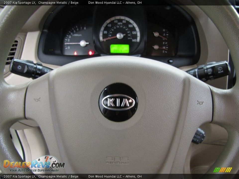2007 Kia Sportage LX Champagne Metallic / Beige Photo #16