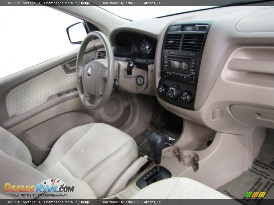 2007 Kia Sportage LX Champagne Metallic / Beige Photo #22