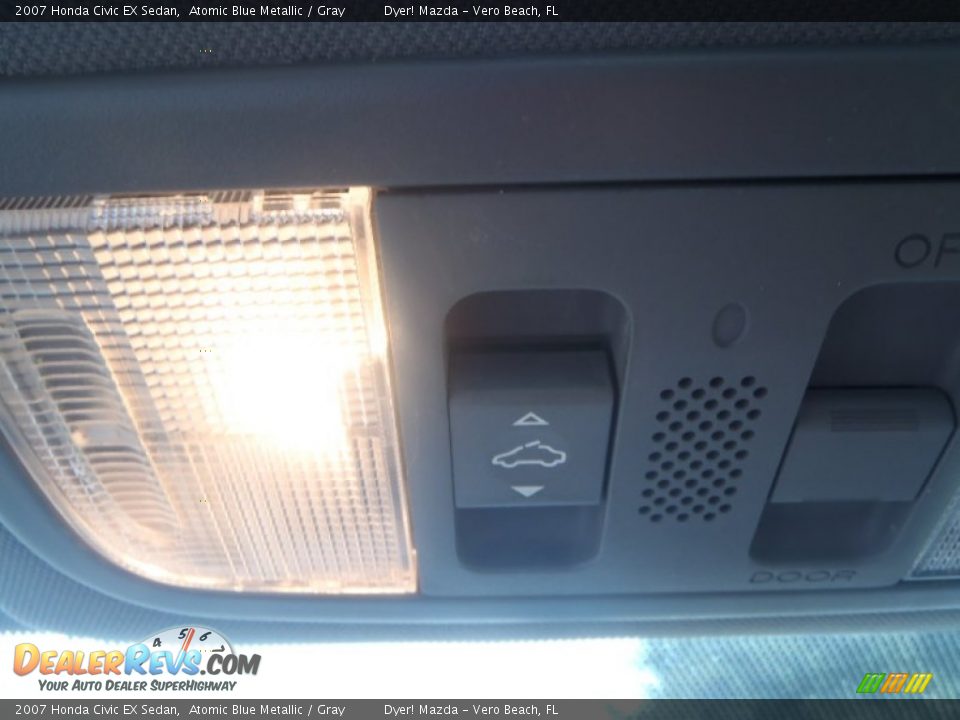 2007 Honda Civic EX Sedan Atomic Blue Metallic / Gray Photo #18