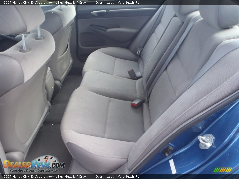 2007 Honda Civic EX Sedan Atomic Blue Metallic / Gray Photo #20