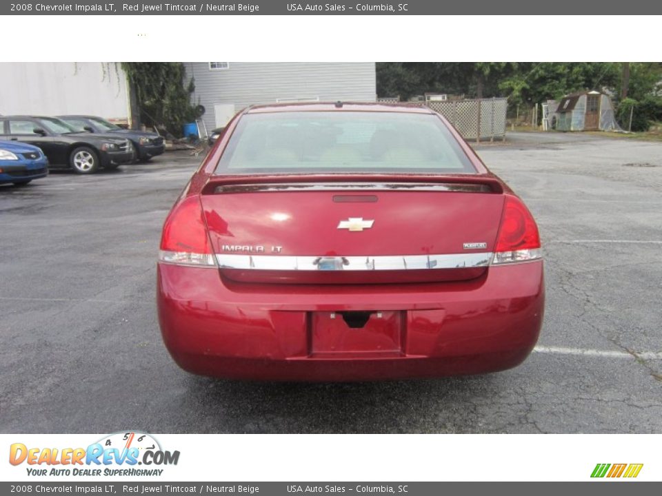 2008 Chevrolet Impala LT Red Jewel Tintcoat / Neutral Beige Photo #3