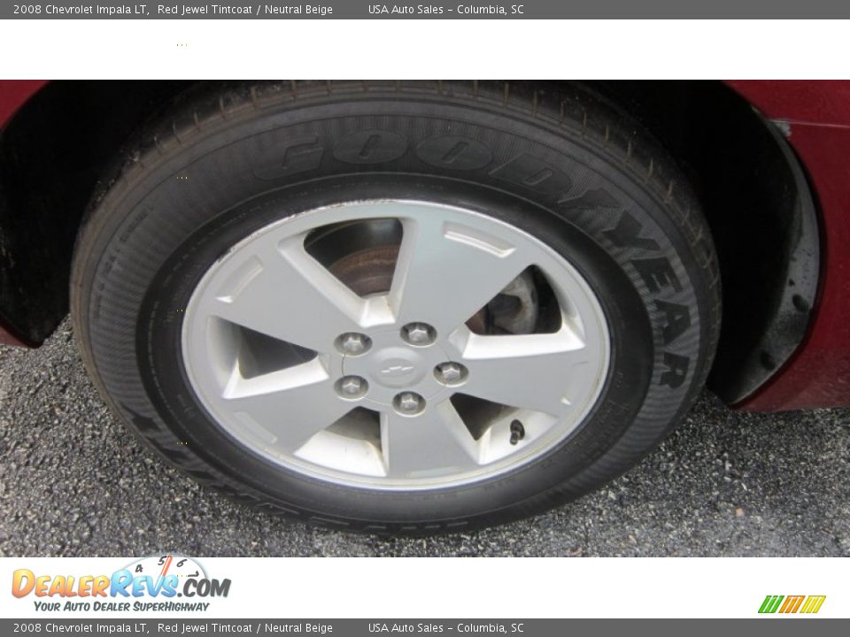 2008 Chevrolet Impala LT Red Jewel Tintcoat / Neutral Beige Photo #5