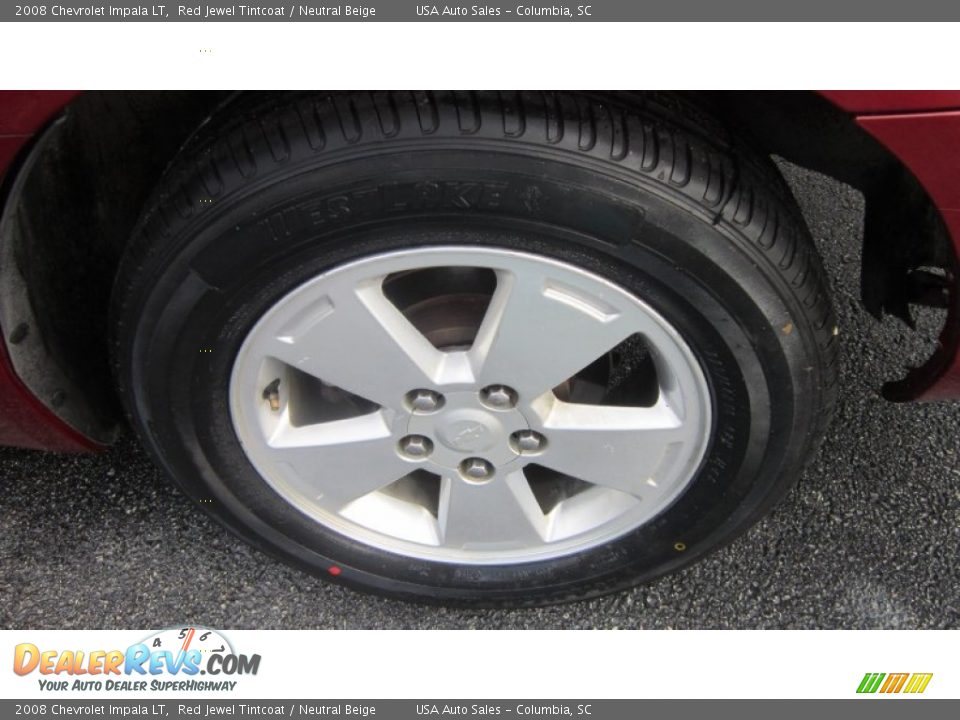 2008 Chevrolet Impala LT Red Jewel Tintcoat / Neutral Beige Photo #6