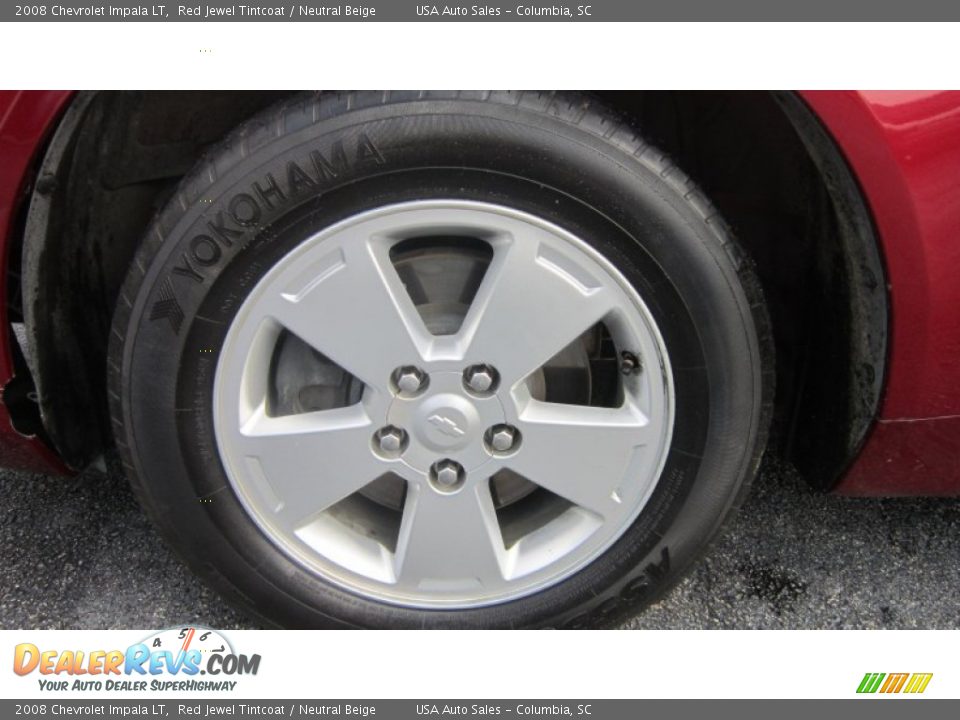 2008 Chevrolet Impala LT Red Jewel Tintcoat / Neutral Beige Photo #7