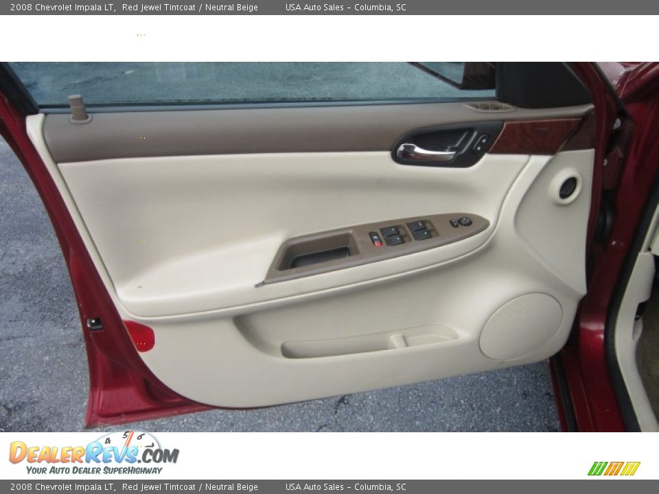 2008 Chevrolet Impala LT Red Jewel Tintcoat / Neutral Beige Photo #8