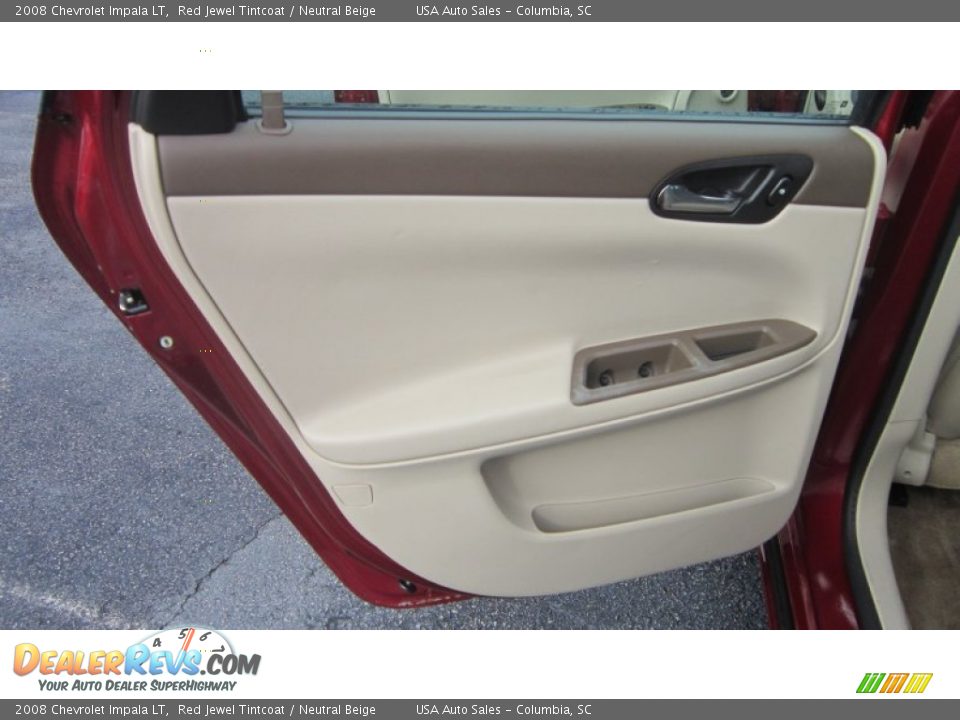 2008 Chevrolet Impala LT Red Jewel Tintcoat / Neutral Beige Photo #9