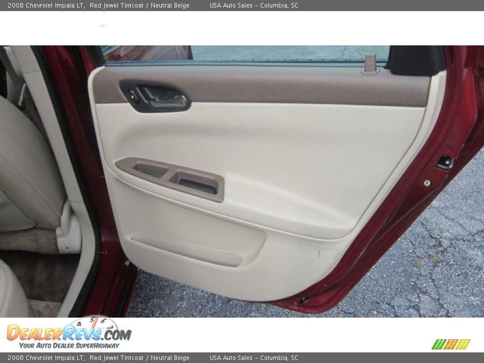 2008 Chevrolet Impala LT Red Jewel Tintcoat / Neutral Beige Photo #10