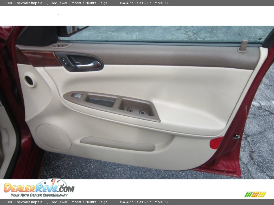 2008 Chevrolet Impala LT Red Jewel Tintcoat / Neutral Beige Photo #11