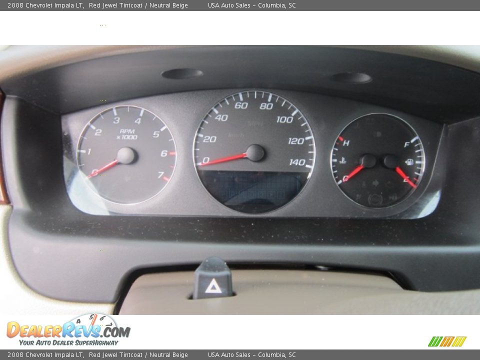 2008 Chevrolet Impala LT Red Jewel Tintcoat / Neutral Beige Photo #12