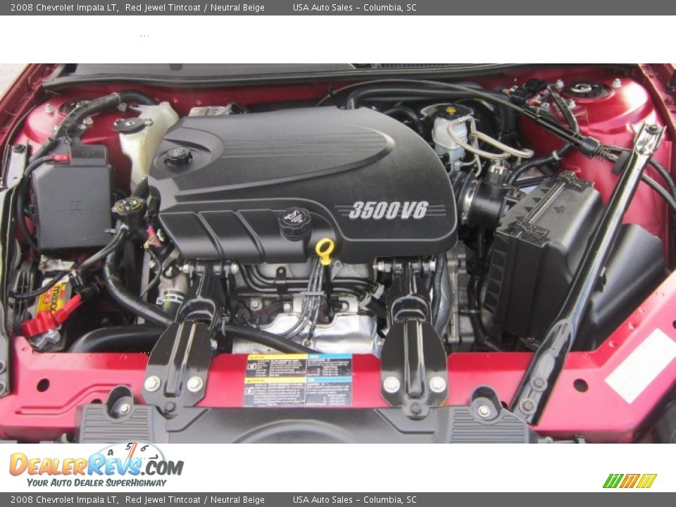 2008 Chevrolet Impala LT Red Jewel Tintcoat / Neutral Beige Photo #13