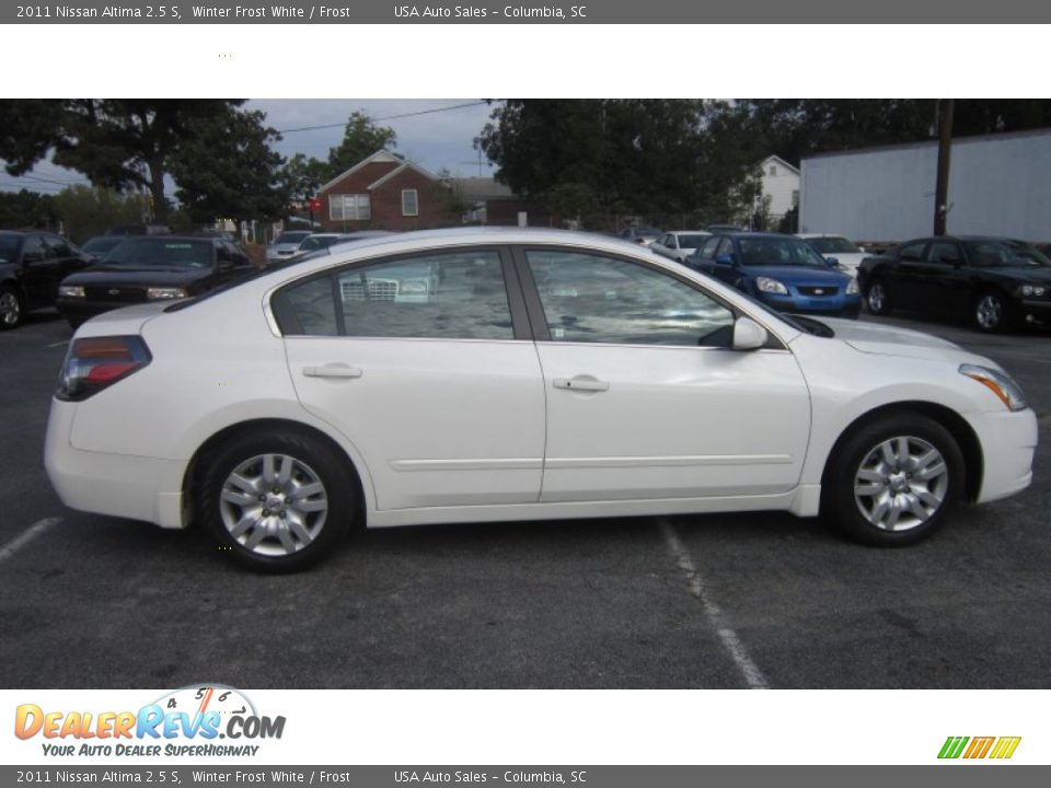 2011 Nissan Altima 2.5 S Winter Frost White / Frost Photo #4