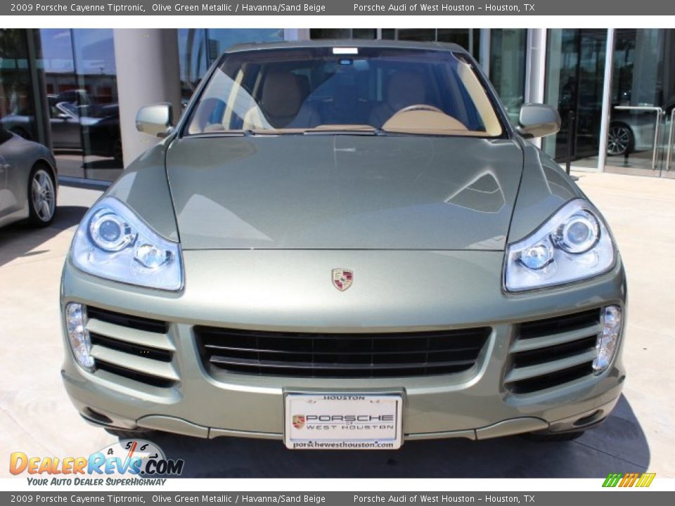 2009 Porsche Cayenne Tiptronic Olive Green Metallic / Havanna/Sand Beige Photo #2