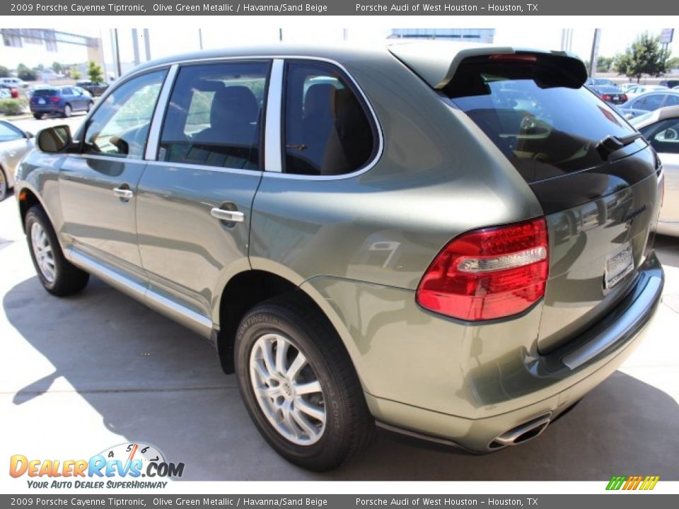 2009 Porsche Cayenne Tiptronic Olive Green Metallic / Havanna/Sand Beige Photo #7