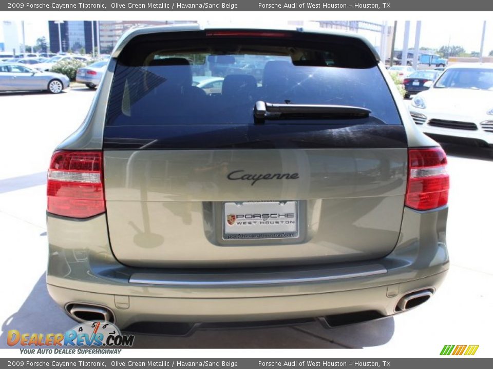 2009 Porsche Cayenne Tiptronic Olive Green Metallic / Havanna/Sand Beige Photo #8